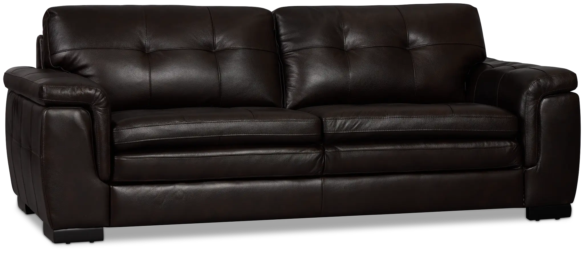 Braden Dark Brown Leather Sofa Braden Dark Brown Leather Sofa