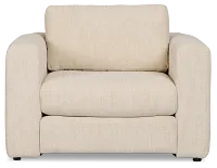 Alma Light Beige Fabric Chair
