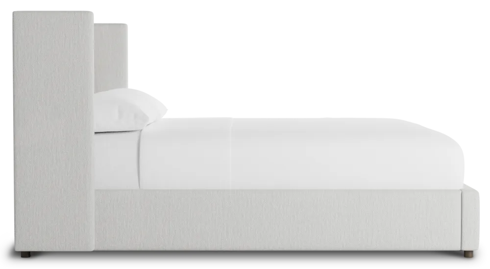 Captiva Delray Pewter 48" Upholstered Shelter Bed