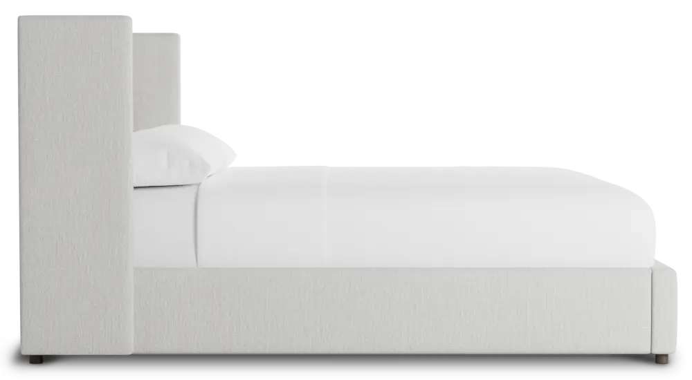 Captiva Delray Pewter 48" Upholstered Shelter Bed Captiva Delray Pewter 48" Upholstered Shelter Bed