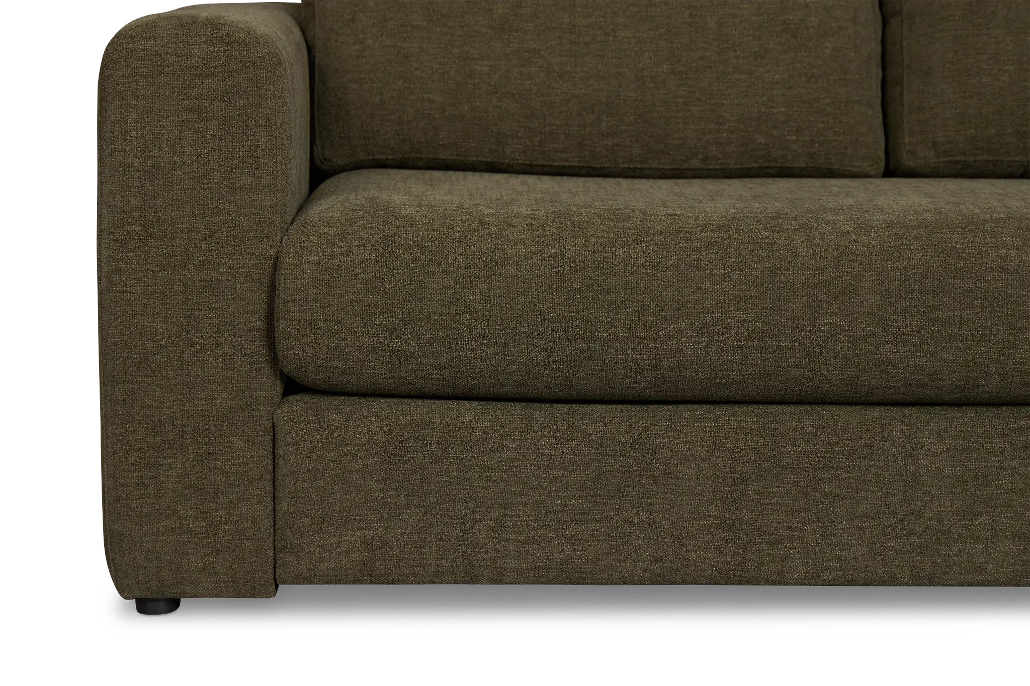 Alma Dark Green Fabric Medium Right Chaise Wedge Sectional Alma Dark Green Fabric Medium Right Chaise Wedge Sectional