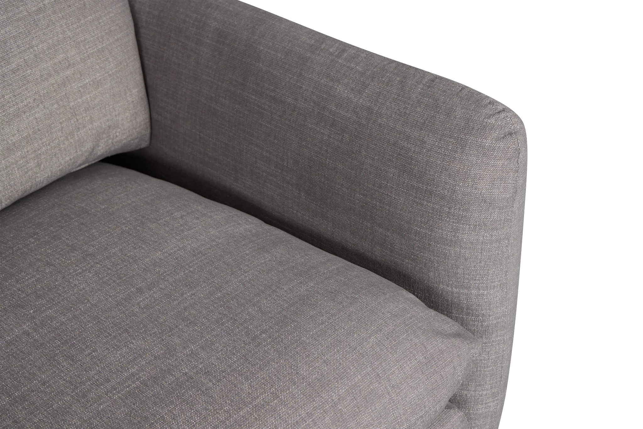 Serena Gray Fabric 3-piece Modular Sofa