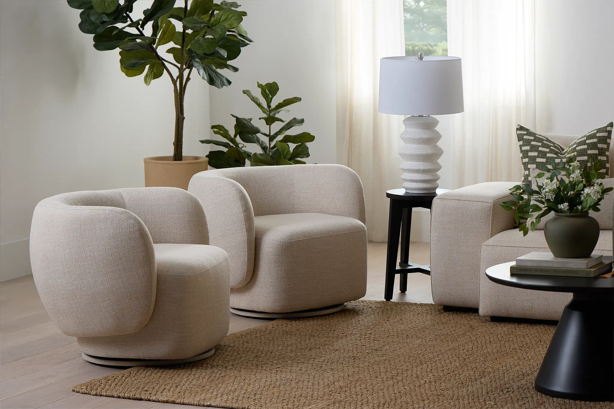 Cleo Beige Fabric Swivel Accent Chair Cleo Beige Fabric Swivel Accent Chair