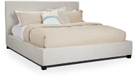 Monica Beige Uph Platform Bed