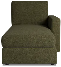 Citymod Green Fabric Right Chaise