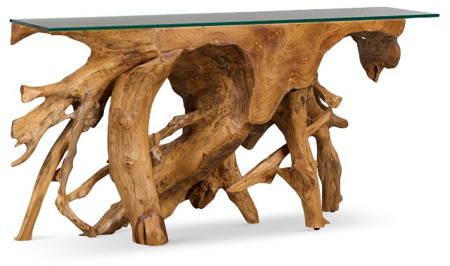 Haven Mid Tone Teak Console Table