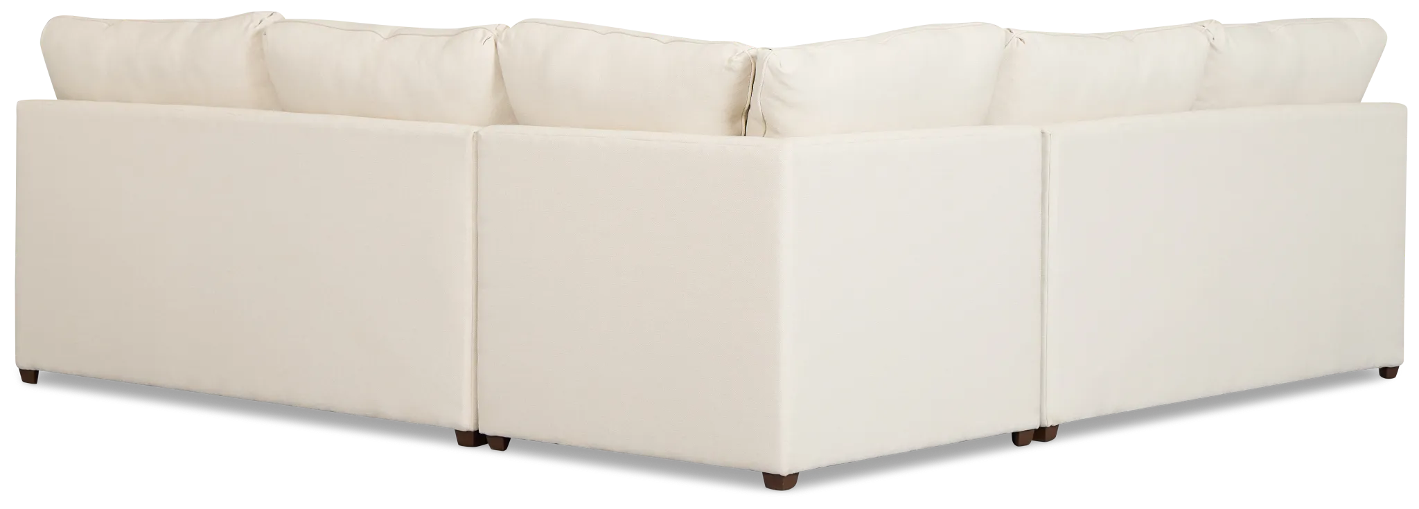 Tate Light Beige Fabric Small Two-arm Sectional