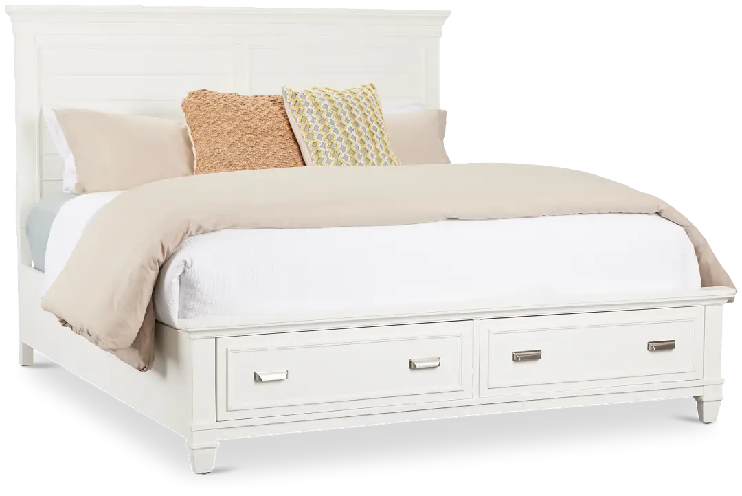 Cape Cod Ivory Panel Storage Bed Cape Cod Ivory Panel Storage Bed