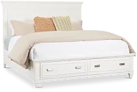 Cape Cod Ivory Panel Storage Bed
