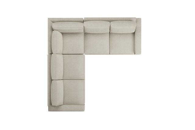 Edgewater Suave Beige Small Two-arm Sectional
