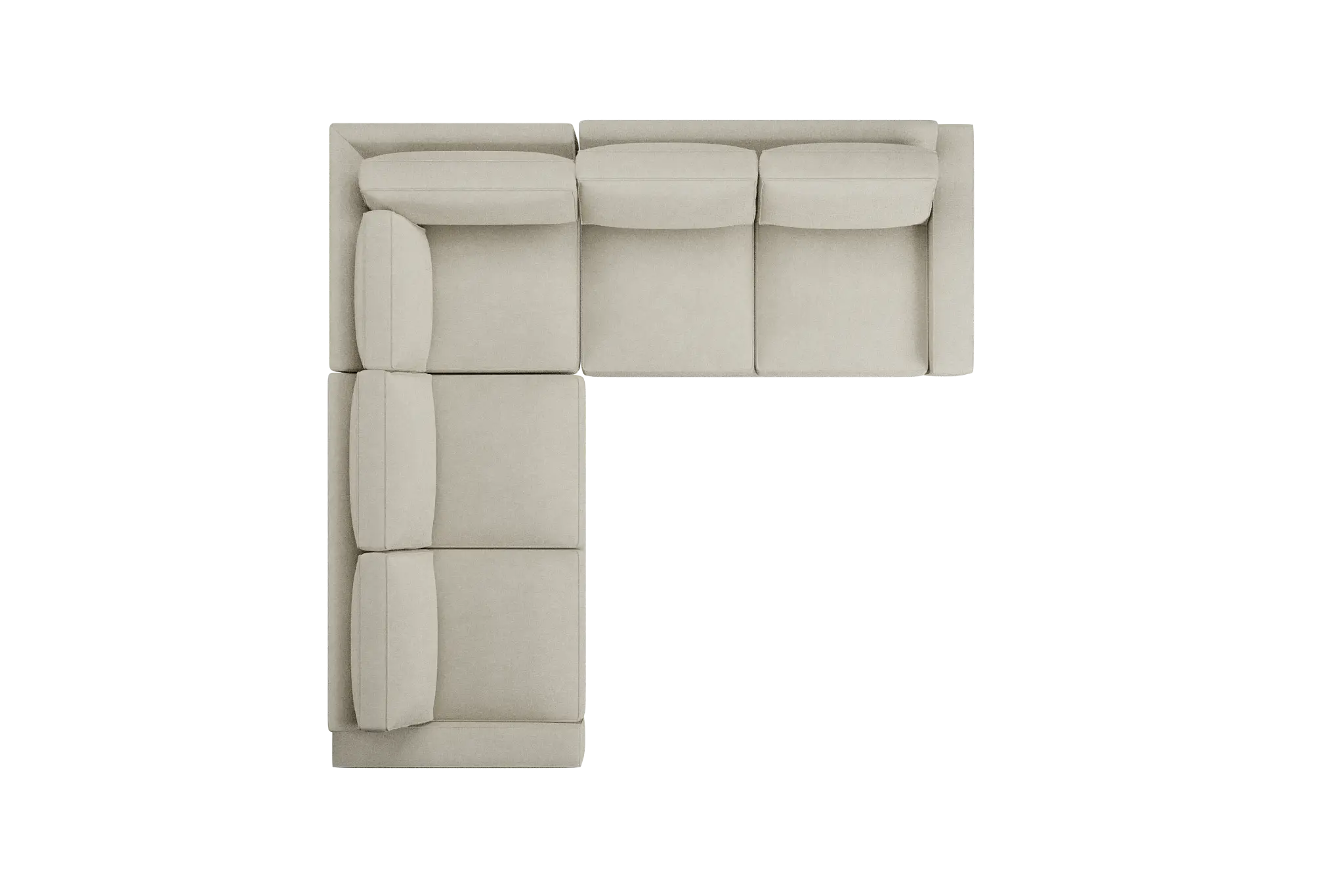 Edgewater Suave Beige Small Two-arm Sectional Edgewater Suave Beige Small Two-arm Sectional