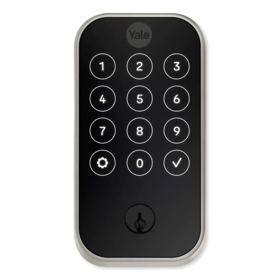 Yale Pro 2 Pushbutton & Connect Bridge Nickel Touchscreen Door Lock Yale Pro 2 Pushbutton & Connect Bridge Nickel Touchscreen Door Lock