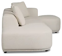 Catalina Beige Fabric Small Right Chaise Sectional