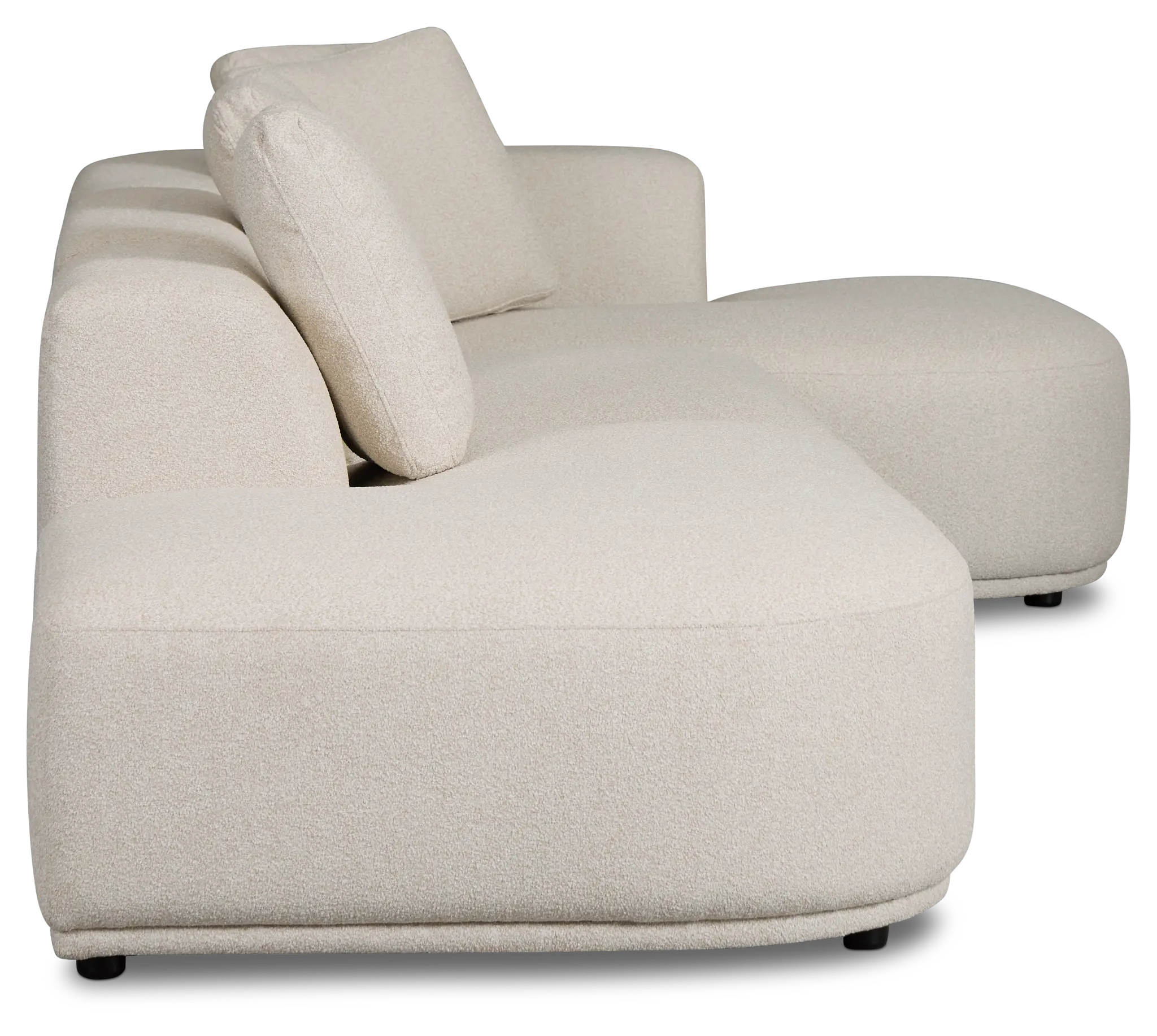 Catalina Beige Fabric Small Right Chaise Sectional Catalina Beige Fabric Small Right Chaise Sectional