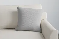 Suave Gray 20" Accent Pillow