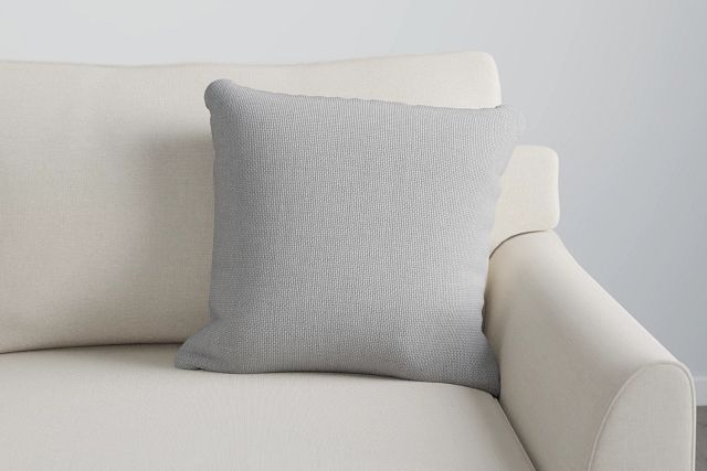 Suave Gray 20" Accent Pillow
