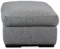 Veronica Dark Gray Down Ottoman