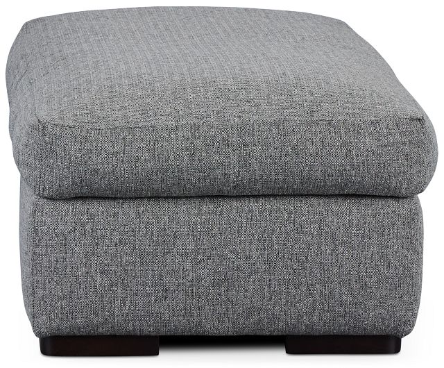 Veronica Dark Gray Down Ottoman