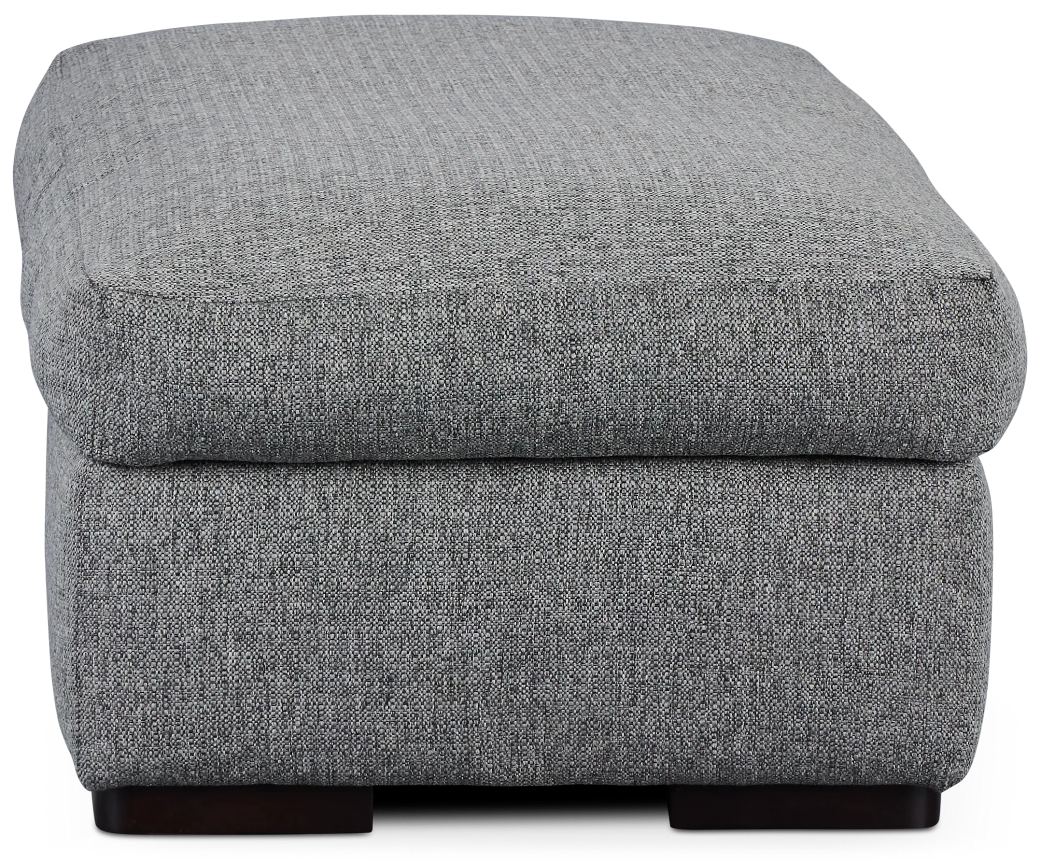 Veronica Dark Gray Down Ottoman