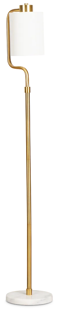 Alma Gold Marble Floor Lamp