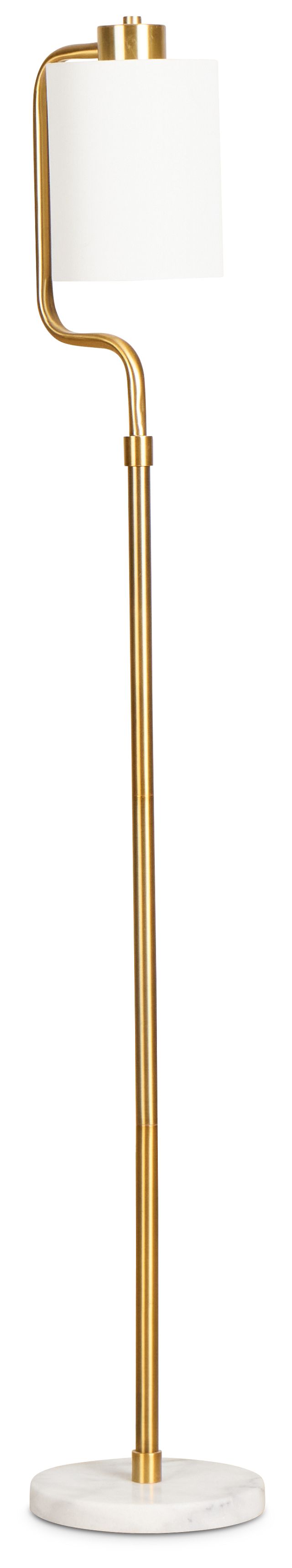 Alma Gold Marble Floor Lamp