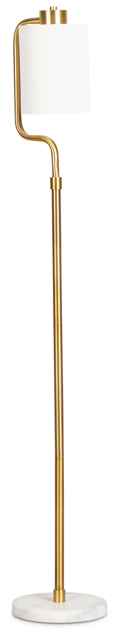 Alma Gold Marble Floor Lamp