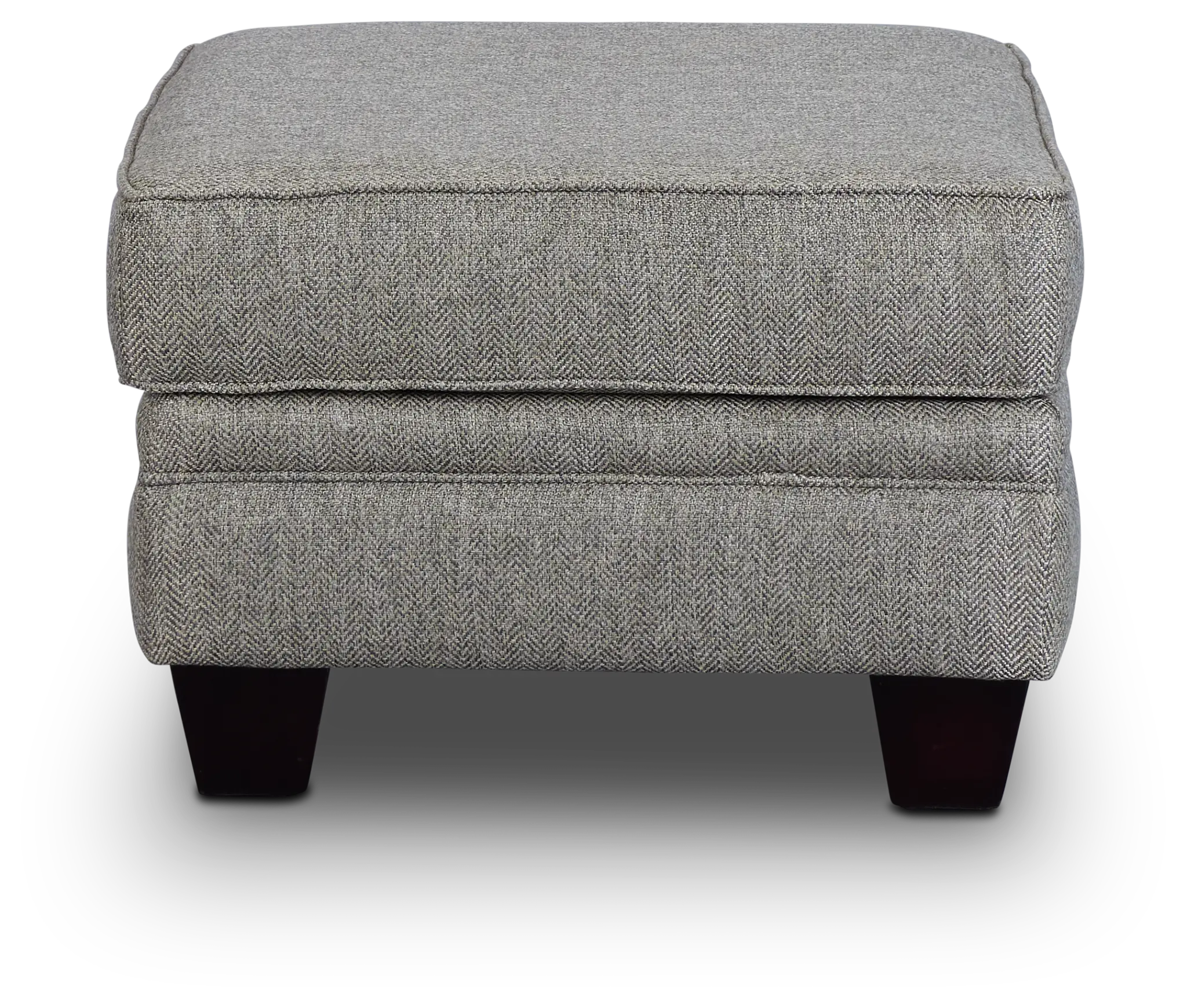 Avery Dark Gray Fabric Ottoman Avery Dark Gray Fabric Ottoman