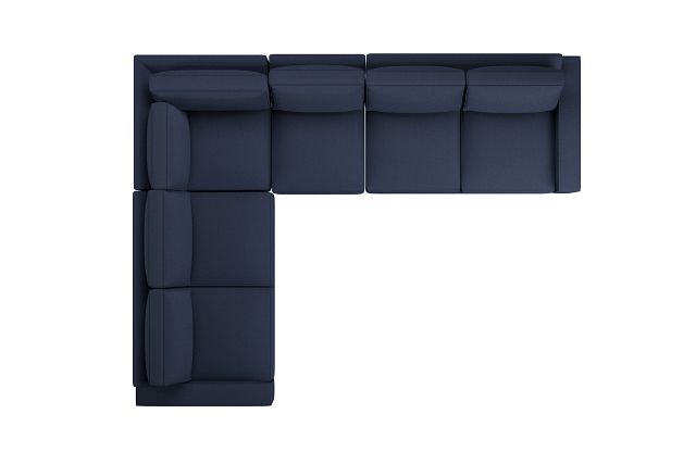 Edgewater Peyton Dark Blue Medium Two-arm Sectional