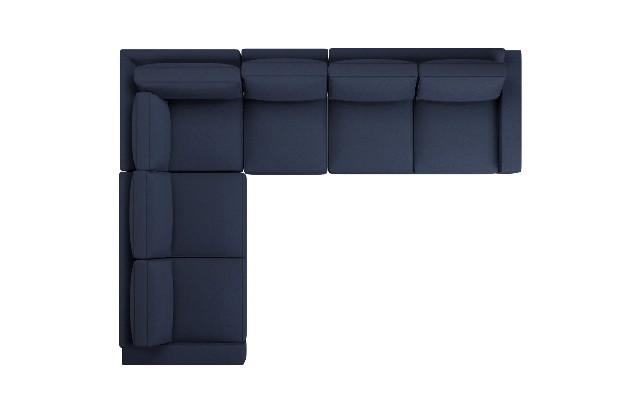 Edgewater Peyton Dark Blue Medium Two-arm Sectional