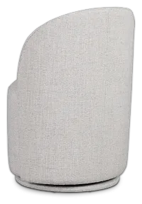 Claude Gray Round Upholstered Side Chair