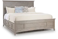 Heron Cove Light Tone Panel Storage Bed