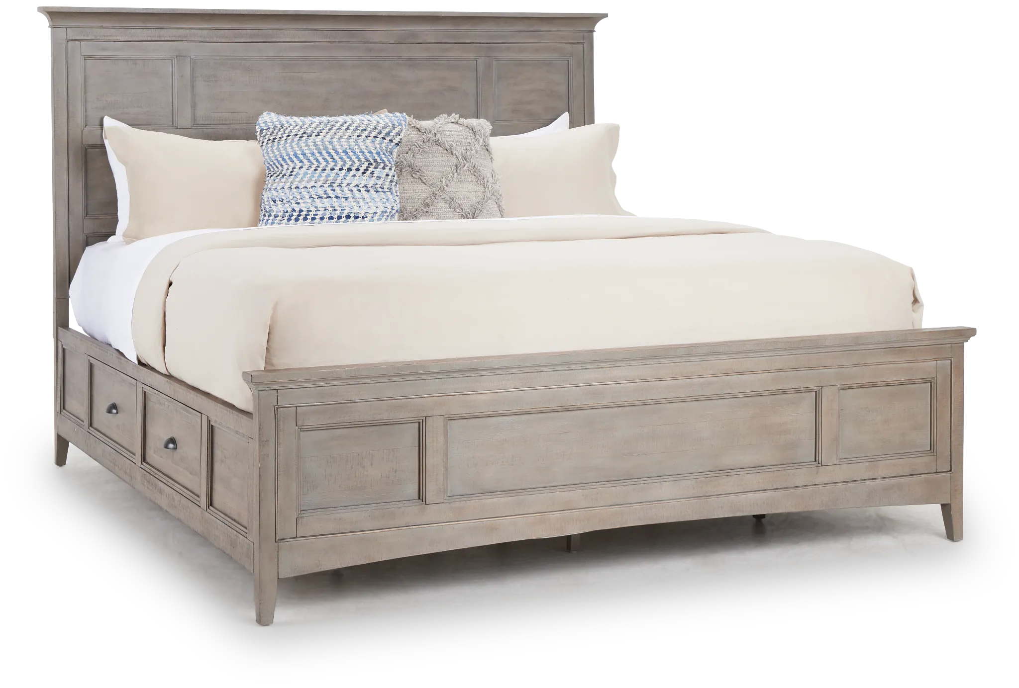 Heron Cove Light Tone Panel Storage Bed