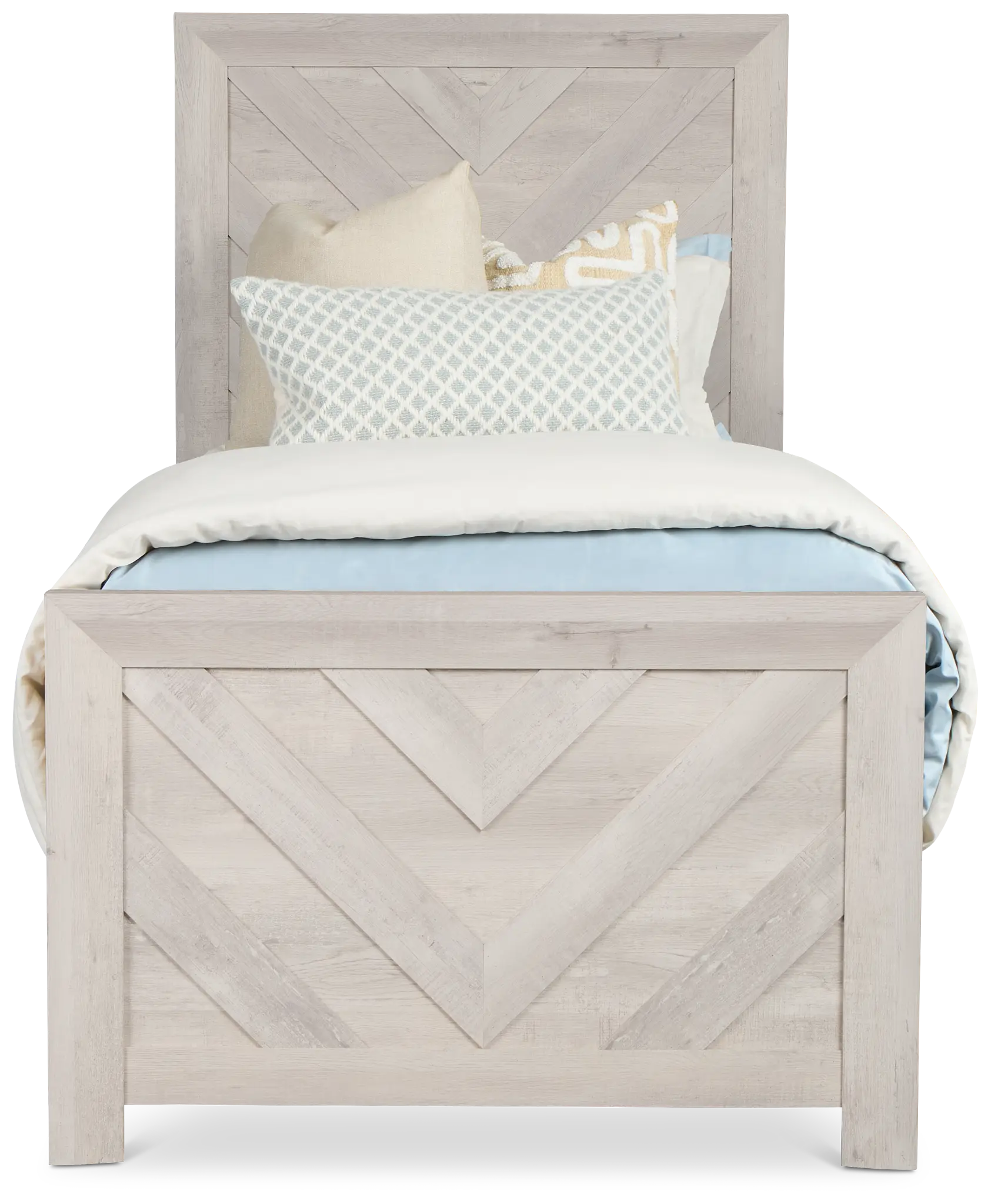 Delray White Panel Bed Delray White Panel Bed