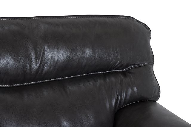 Alexander Gray Leather Right Sofa
