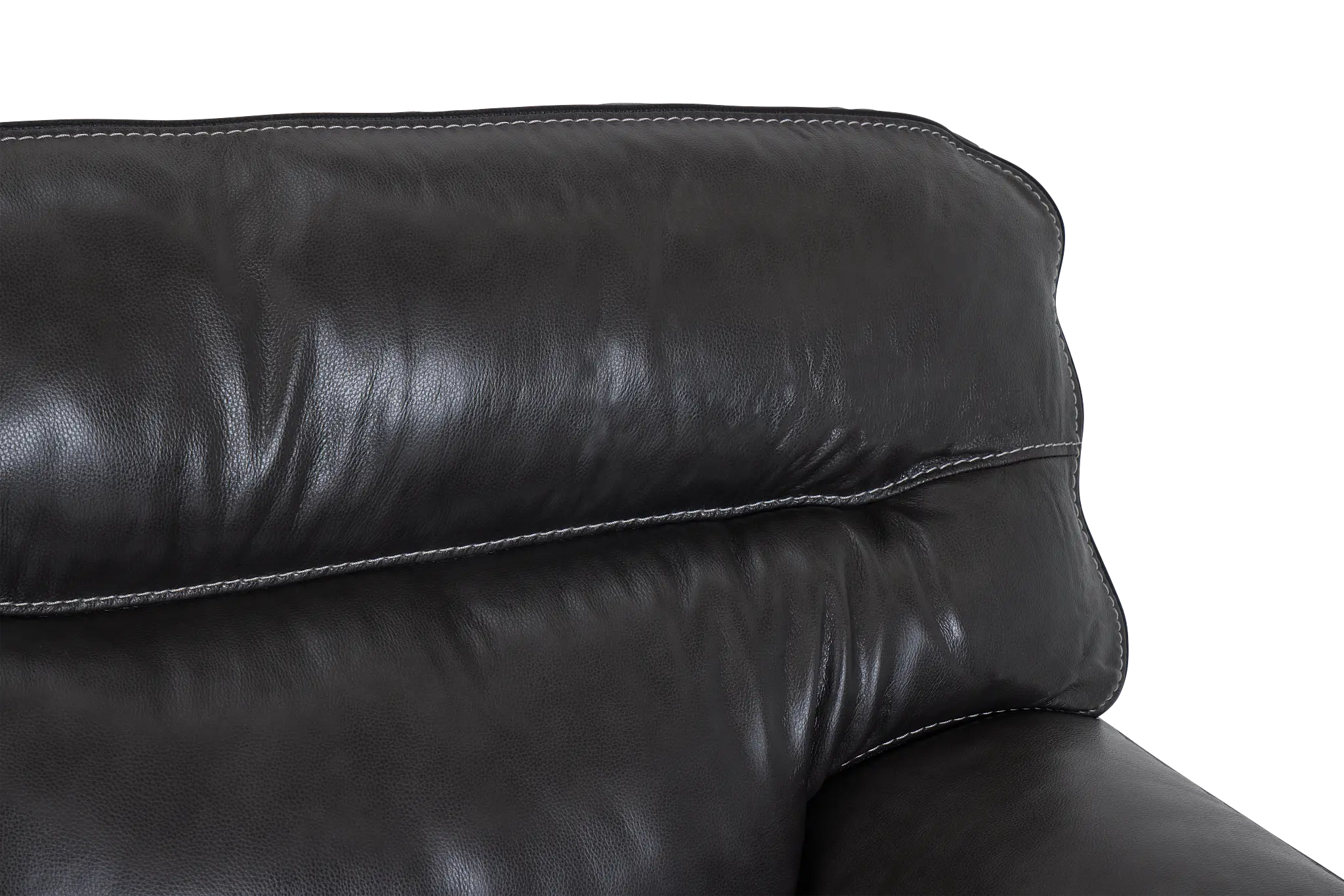 Alexander Gray Leather Right Sofa Alexander Gray Leather Right Sofa
