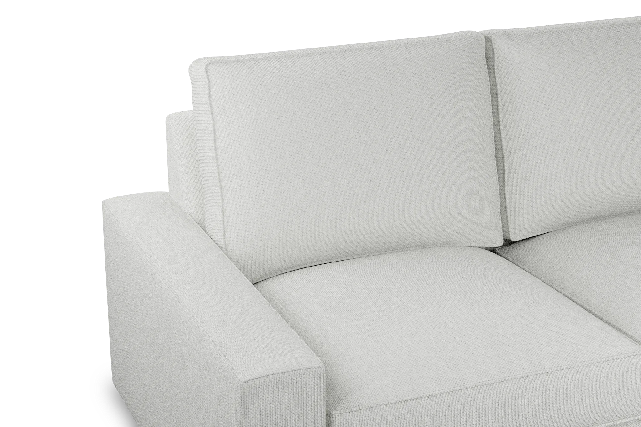Edgewater Revenue White Large Two-arm Sectional