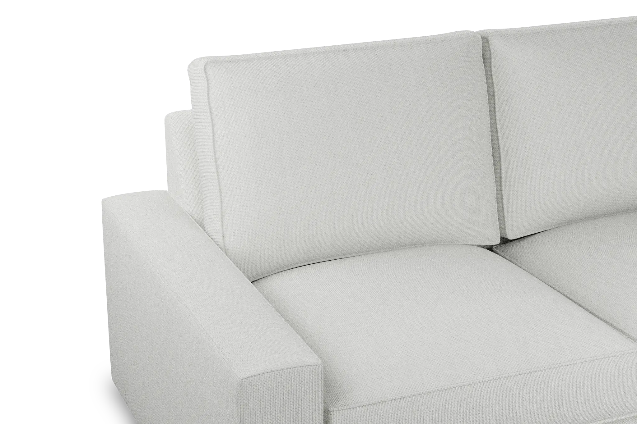 Edgewater Revenue White Large Two-arm Sectional Edgewater Revenue White Large Two-arm Sectional