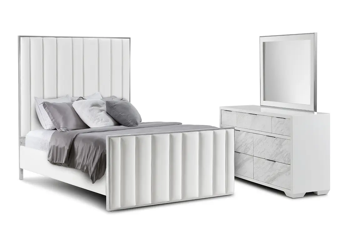 Ocean Drive White Metal Panel Bedroom Ocean Drive White Metal Panel Bedroom