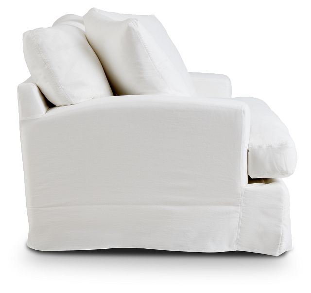 Delilah White Fabric Chair