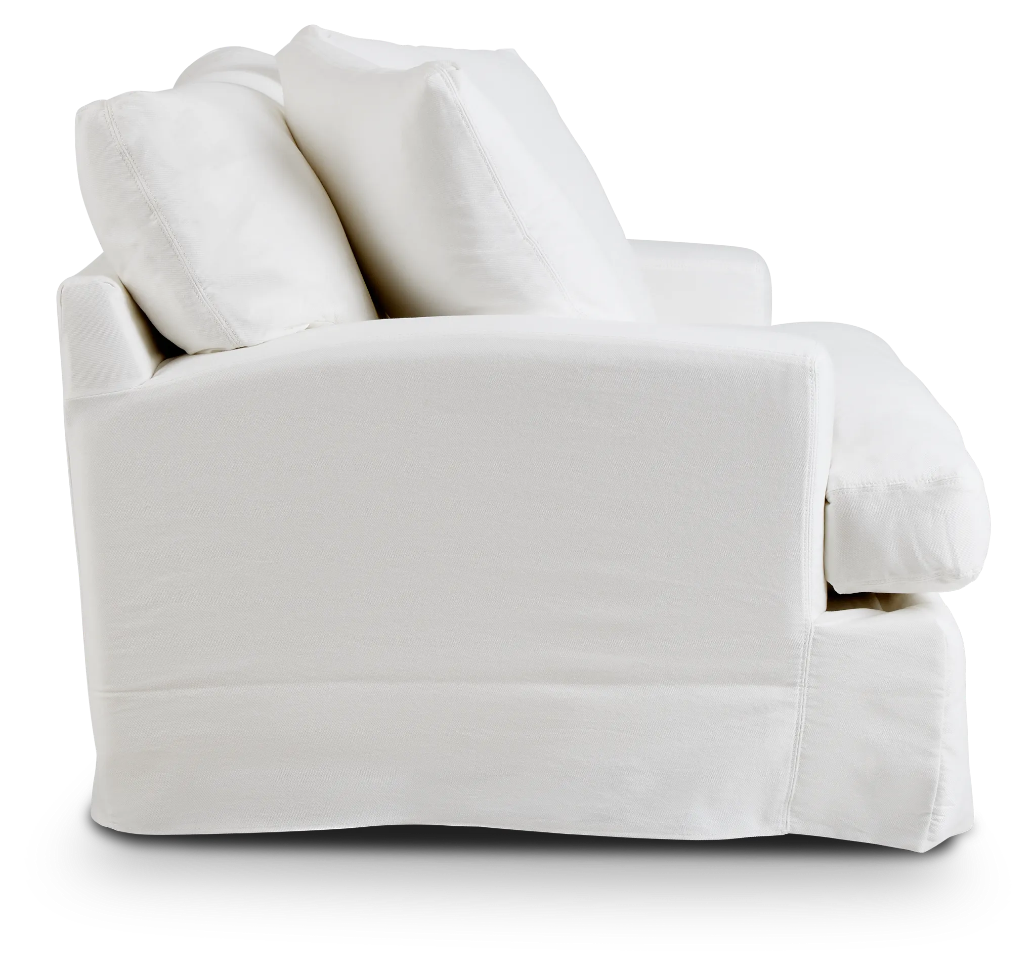 Delilah White Fabric Chair