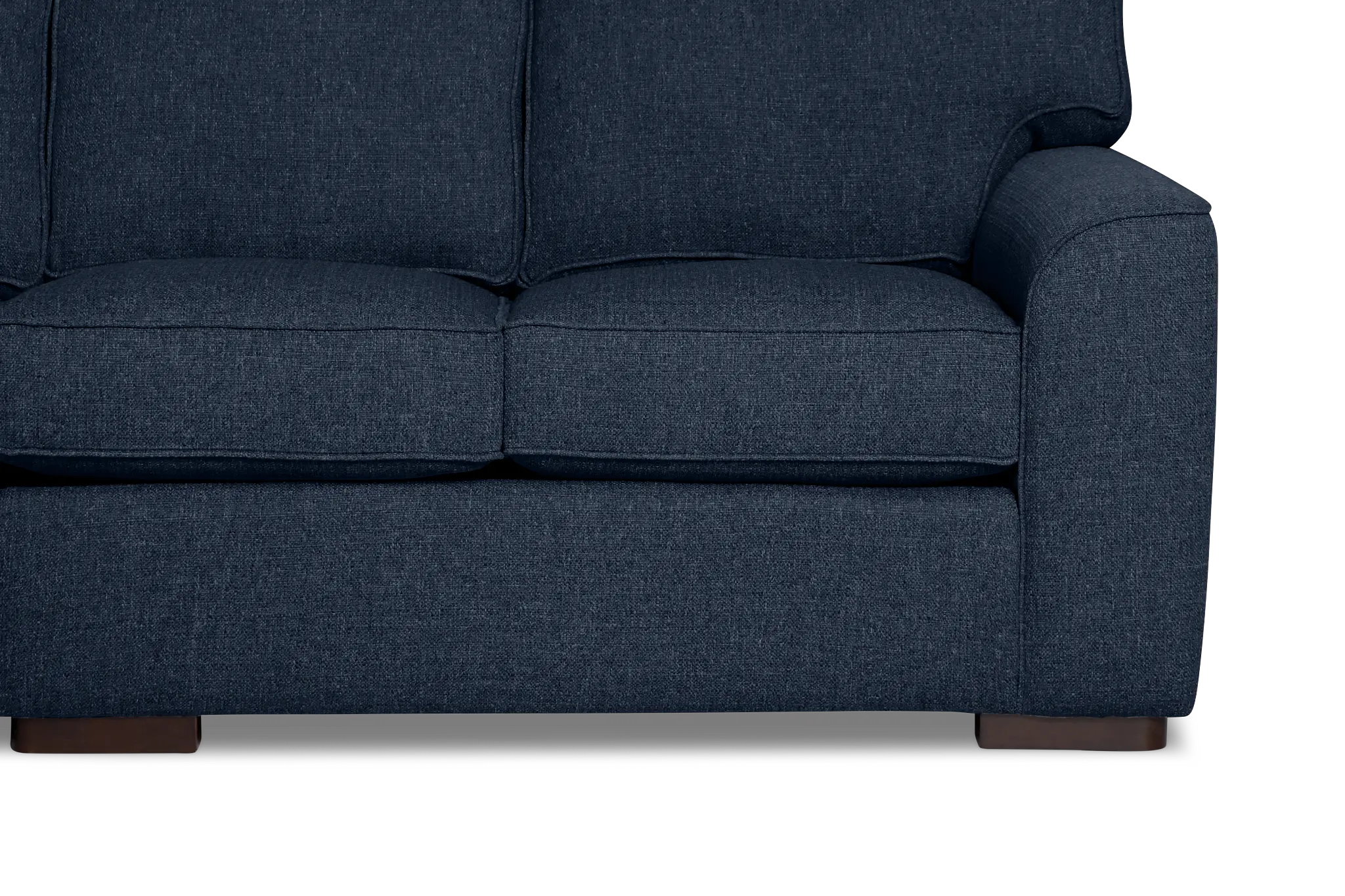 Sinclair Dark Blue Fabric Medium Two-arm Sectional Sinclair Dark Blue Fabric Medium Two-arm Sectional