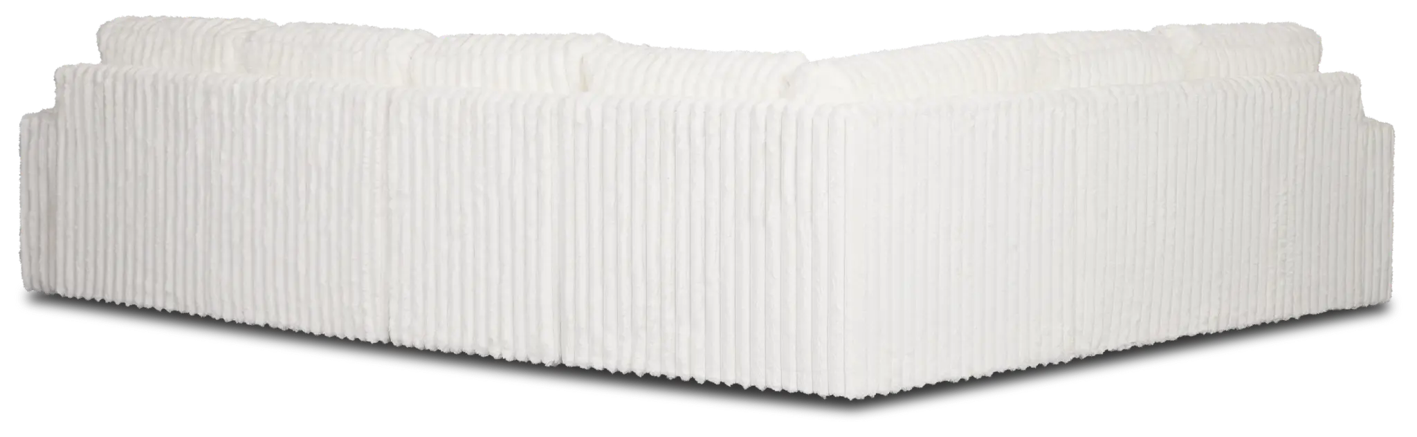 Teddy White Fabric Medium Two-arm Sectional Teddy White Fabric Medium Two-arm Sectional