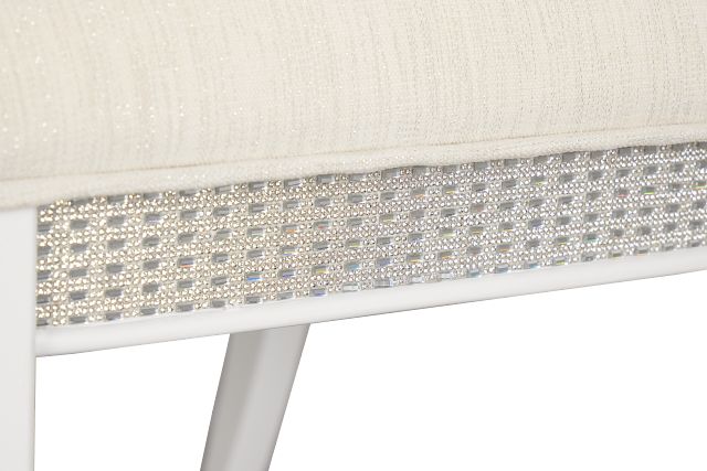Milan White Upholstered Side Chair