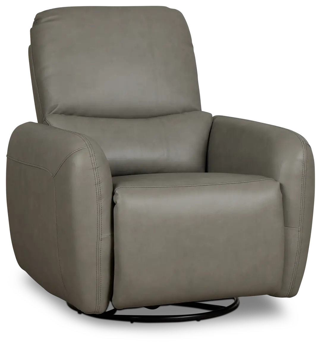 Eve Light Gray Lthr/vinyl Power Swivel Glider Recliner Eve Light Gray Lthr/vinyl Power Swivel Glider Recliner