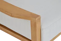 Tobago Light Tone Chair With Gray Cushion