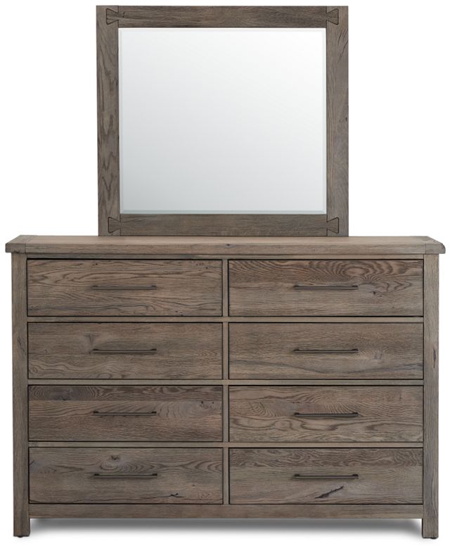 Salt Lake Gray Dresser & Mirror