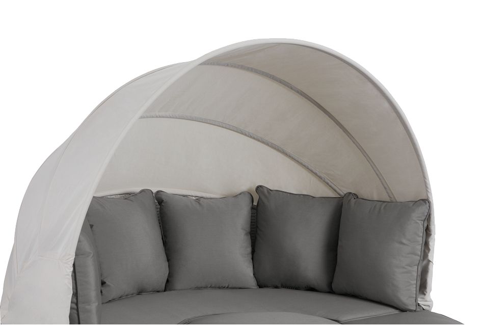 Biscayne Gray Canopy Daybed