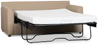 Tate Brown Fabric Memory Foam Sleeper