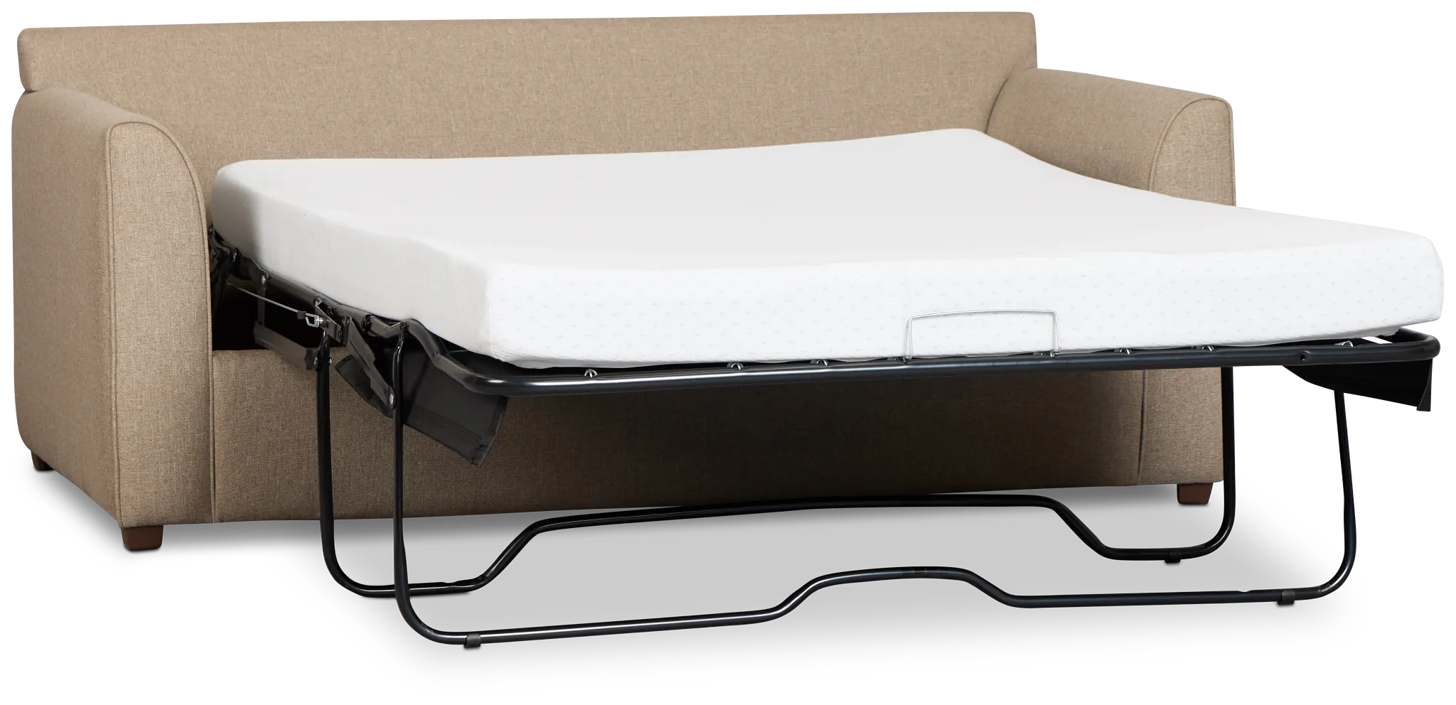 Tate Brown Fabric Memory Foam Sleeper