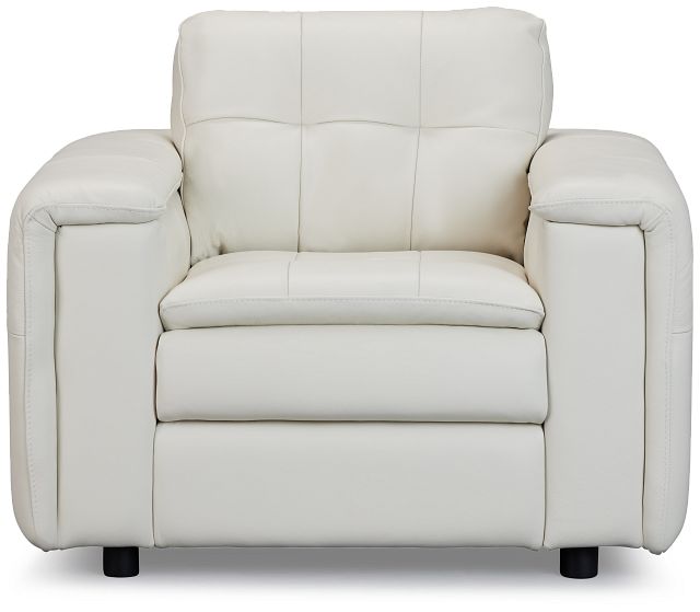 Rowan Light Beige Leather Chair